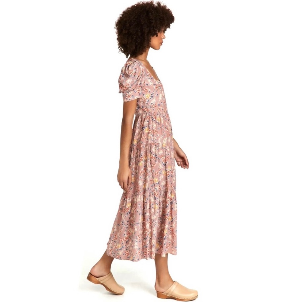 NEW YUMI KIM PINK FLORAL PRINT MIDI DRESS - Picture 5 of 9